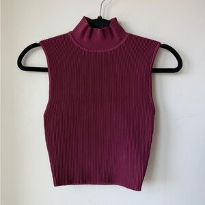 Babaton Sculpt Knit Mockneck Tank
